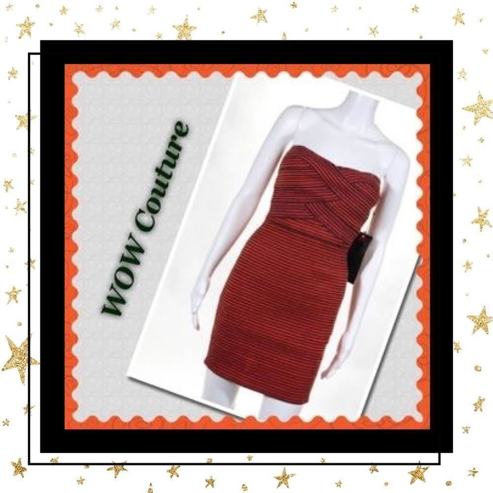WOW Couture Strapless Sheath Dress Medium